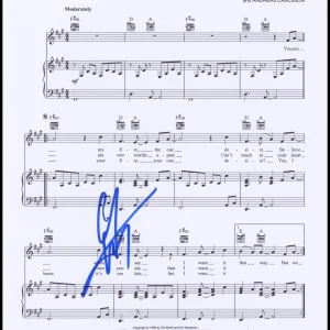 AJ McLean "Backstreet Boys" AUTOGRAPH Signed 'I Want It That Way' Sheet Music