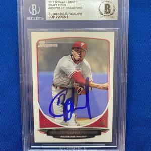 2013 BOWMAN DRAFT PICKS J.P. CRAWFORD SIGNED AUTOGRAPHED RC ROOKIE BECKETT *