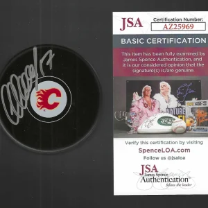 Yegor Sharangovich Signed Calgary Flames Puck JSA COA