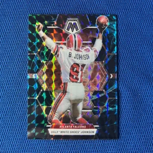 2023 PANINI MOSAIC BILLY WHITE SHOES JOHNSON ATLANTA FALCONS PRIZM #11 CARD