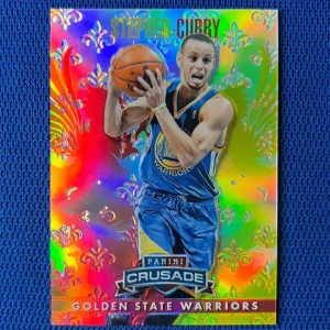 2013-14 PANINI CRUSADE STEPHEN CURRY WARRIORS REFRACTOR CARD /349 #38