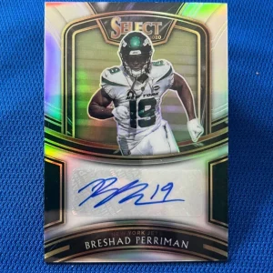 2020 SELECT BRESHAD PERRIMAN NEW YORK JETS SILVER AUTO RC CARD /199 #SI-BPE