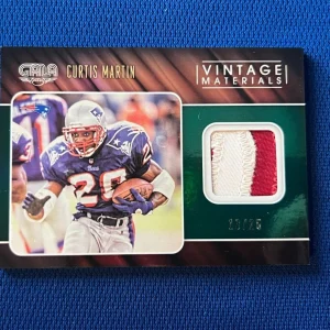 2016 PANINI GALA CURTIS MARTIN NE PATRIOTS VINTAGE MATERIALS JEREY PATCH /25
