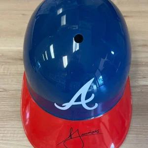 ANDRELTON SIMMONS ATLANTA BRAVES SIGNED AUTOGRAPH SOUVENIR FULL SIZE HELMET COA