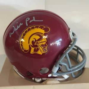 WILL POOL USC TROJANS SIGNED AUTOGRAPHED MINI HELMET W/COA