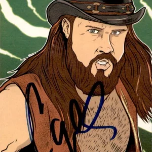Cameron Grimes Signed 2021 Topps WWE Migsmedia1 Illustrated Art Card MM-1