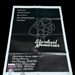 Woody Allen Stardust Memories Director Signed Autograph Original Poster SA