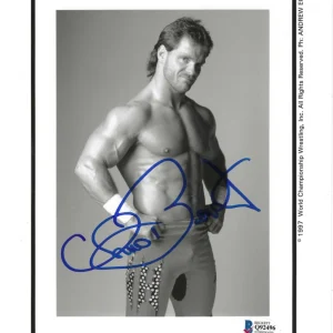Chris Benoit Signed Original WCW Promo 8x10 Photo WWE WWF Beckett COA
