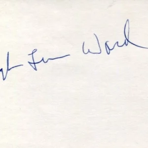 Douglas Turner Ward Broadway Actor Author Playwright Signed Autograph
