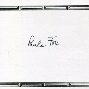 Paula Fox The Slave Dancer A Place Apart Newbery Winner Author Signed Bookplate
