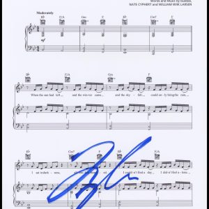 Tyler Hubbard "Florida Georgia Line" AUTOGRAPH Signed 'H.O.L.Y.' Sheet Music