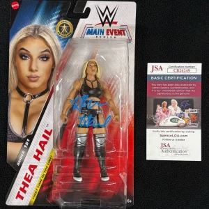 Thea Hail Signed WWE NXT Series 151 Main Event Action Figure JSA COA Chase U