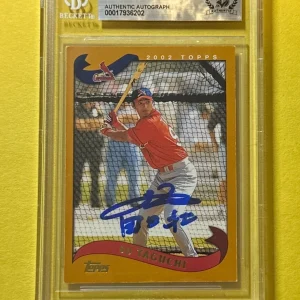 2002 TOPPS SO TAGUCHI #426 BECKETT AUTHENTIC SIGNED AUTOGRAPHED CARD CARDINALS