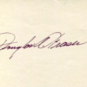 Douglas A Fraser UAW President Labor Leader Signed Autograph
