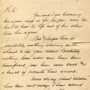 Unknown 1918 WWI Fort Michie Great Gull Island New York Signed Autograph Letter