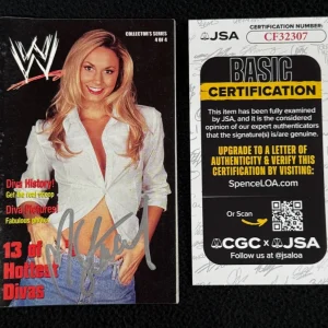 Stacy Keibler Signed WWE Mini Magazine #3 JSA COA WCW Miss Hancock