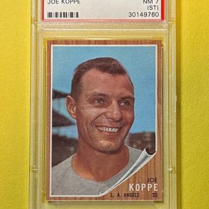 1962 TOPPS JOE KOPPE #39 PSA NM 7 (ST) ANGELS