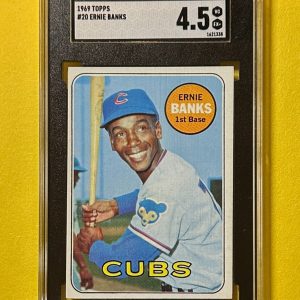 1969 TOPPS ERNIE BANKS #20 SGC VG EX+ 4.5 CUBS