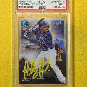 2018 BOWMAN CHROME FERNANDO TATIS JR AUTHENTIC PSA SIGNED AUTO CARD #PP-FT