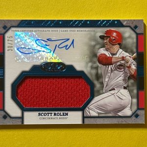 2024 TOPPS TIER 1 SCOTT ROLEN JUMBO RELIC AUTO CARD /75 #AT1JR-SR REDS HOF