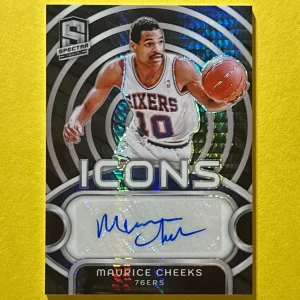 2023-24 PANINI SPECTRA MAURICE CHEEKS ICONS AUTO /10 #IA-MCK 76ERS