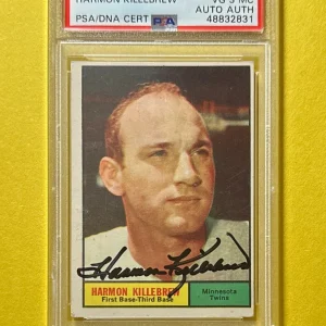 1961 TOPPS HARMON KILLEBREW PSA VG 3 AUTHENTIC AUTOGRAPH #80 TWINS