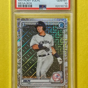 2020 BOWMAN CHROME ANTHONY VOLPE MEGA BOX #BCP-139 PSA GEM MT 10 YANKEES