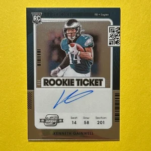 2021 PANINI CONTENDERS OPTIC KENNETH GAINWELL ROOKIE AUTO VARIATION #139 EAGLES