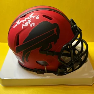 THURMAN THOMAS BUFFALO BILLS SIGNED AUTOGRAPHED RAVE MINI HELMET BECKETT HOF 07