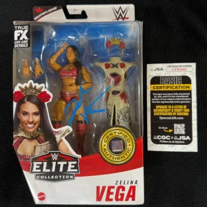 Zelina Vega Signed WWE Raw Collectors Edition Elite Action Figure JSA COA