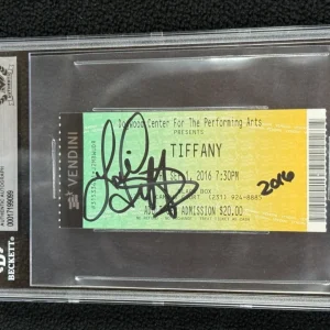 Tiffany Darwish Signed Concert Ticket Stub Beckett Authenticated