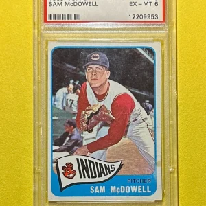 1965 TOPPS SAM MCDOWELL #76 PSA EX-MT 6 CLEVELAND