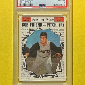 1961 TOPPS BOB FRIEND ALL STAR #585 PSA GOOD 2 PIRATES