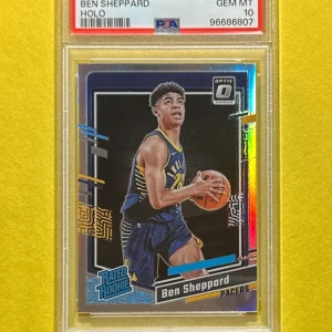 2023-24 PANINI DONRUSS OPTIC BEN SHEPPARD HOLO SILVER #221 PSA GEM MT 10 RC