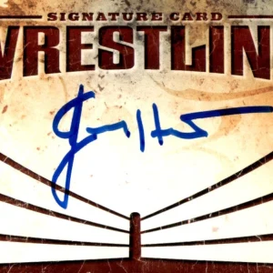 Jimmy Hart Signed WWE Wrestling Signature Autograph Card WWF WCW NWA TNA AEW
