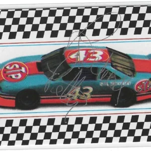 Richard Petty Signed 1992 STP Playing Seven Of Hearts  Card NASCAR