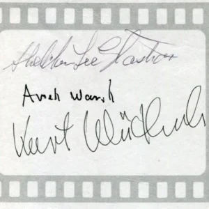 Arieh Warshel Sheldon Glashow Kurt Wuthrich Rare Nobel Prize Signed Autograph