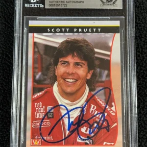Scott Pruett Signed 1992 All World Indy Card #6 Beckett Certified
