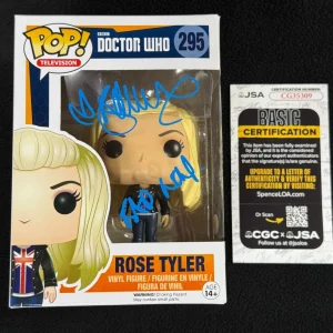 Billie Piper Signed Bad Wolf Doctor Who Rose Tyler Funko Pop Figure #295 JSA COA