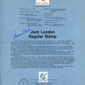 Lawrence Block Famous Mystery Author Signed Autograph FDC Sheet