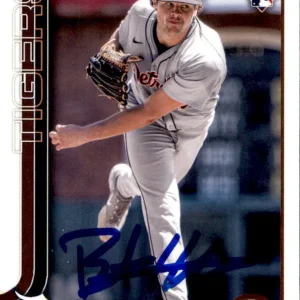 Brant Hurter Signed 2025 Topps Rookie Card #348 Detroit Tigers
