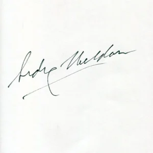 Sidney Sheldon Famous Author Oscar Winner Movie & TV Writer Signed Autograph