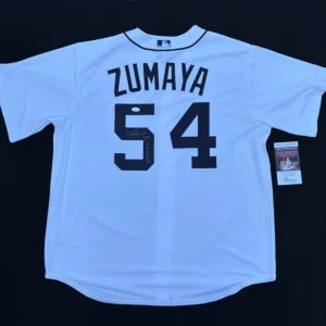 Joel Zumaya Signed & Inscribed Detroit Tigers Nike Jersey Size XL JSA COA