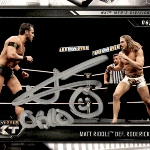 Matt Riddle Signed 2019 Topps WWE NXT Card #97 Orignal Bro Broserweights
