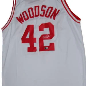 MIKE WOODSON signed (INDIANA HOOSIERS) custom basketball jersey BECKETT BR63076