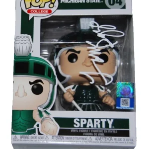 TOM IZZO signed (MICHIGAN STATE SPARTANS) Sparty #04 Funko Pop BECKETT BR32947