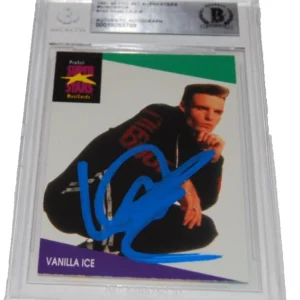 VANILLA ICE signed 1991-92 Pro Set Music cards #143 card BECKETT 00018053789