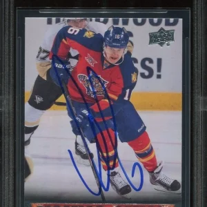ALEKSANDER BARKOV signed auto 2013 UD YOUNG GUNS ROOKIE CARD RC YG BECKETT (BAS)