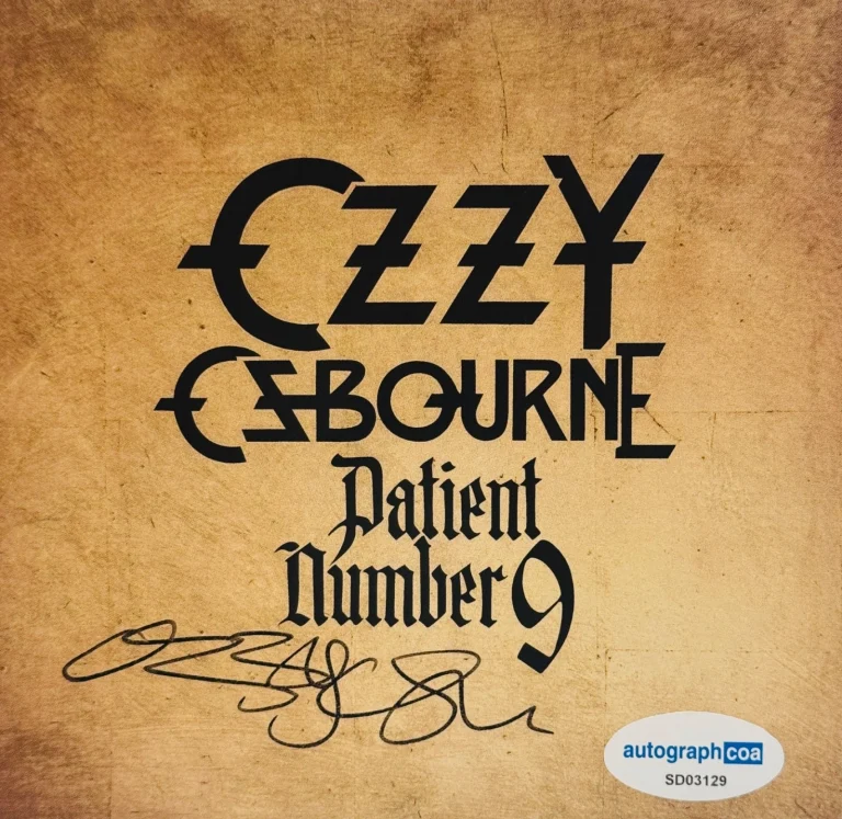 OZZY OSBOURNE Signed Autograph CD  