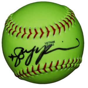MEGAN FARAIMO signed (TALONS) UCLA USA Softball 12" BECKETT BAS BT78230